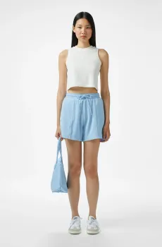 Женские голубые шорты Голубой 38 Lacoste GF0505HBP