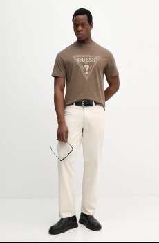 Хлопковая футболка Guess