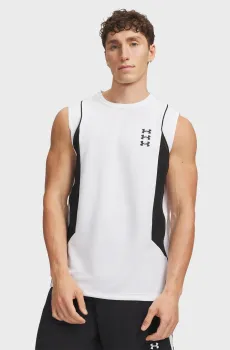 Мужская белая майка UA M Hoops Training Tank-WHT Белый XL Under Armour 6010919-100