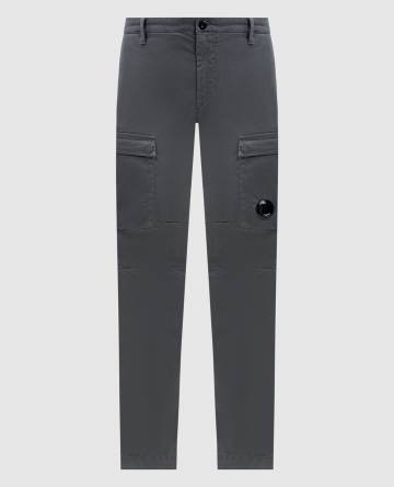 Зеленые брюки карго с патчем логотипа