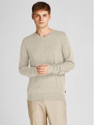 Jack&Jones Светр 12208365 Бежевий Regular Fit Jack&Jones Светр 12208365 Бежевий Regular Fit