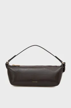 Женская темно-коричневая сумка FOIL LOGO GLOSSY CONV Коричневый ONESIZE Calvin Klein LV04F3738G