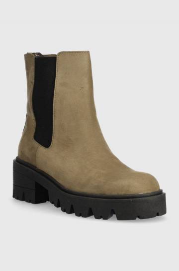 Замшевые ботинки Charles Footwear Diana женские цвет зелёный на платформе Diana.Boots.Military.G Замшевые ботинки Charles Footwear Diana женские цвет зелёный на платформе Diana.Boots.Military.G