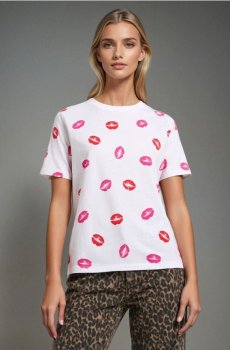 Футболка з візерунком - різнобарвний