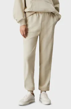 Женские бежевые спортивные брюки WOVEN LABEL JOG Бежевый S Calvin Klein Jeans J20J224443