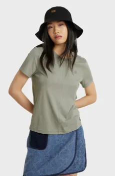 Женская серая футболка Front Серый S G-Star RAW D24499,4107