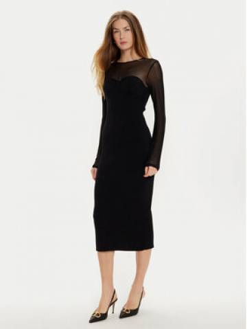 TWINSET Коктейльна сукня 242AT3040 Чорний Slim Fit TWINSET Коктейльна сукня 242AT3040 Чорний Slim Fit