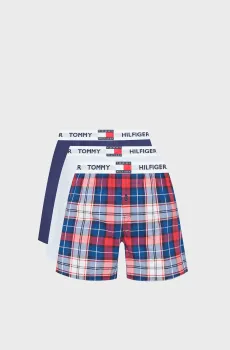 Мужские трусы (3 шт) WOVEN BOXER ELAS WB Разноцветный M Tommy Hilfiger UM0UM03849