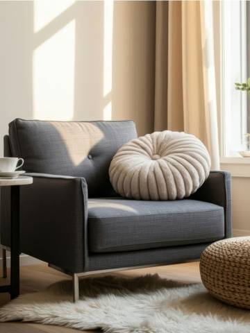 Декоративна подушка - кремовий