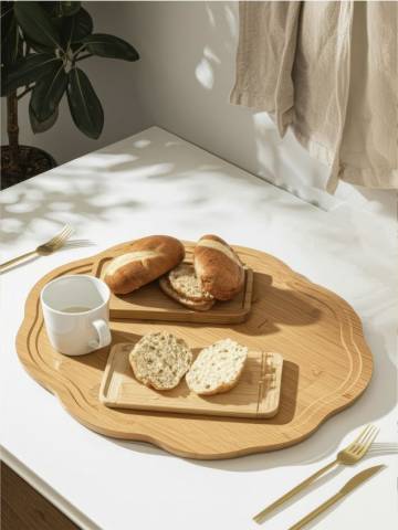 Таця сервірувальна - бежевий