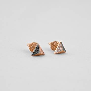 Золотые серьги Minimal с249-ч Золотые серьги Minimal с249-ч