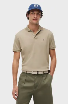 Мужское бежевое поло SEASONAL Бежевый XXL Tommy Hilfiger MW0MW39994