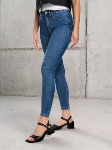 Джинси skinny з середньою посадкою - синій Джинси skinny з середньою посадкою - синій