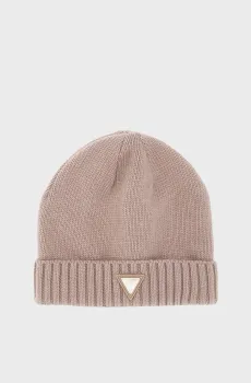 Женская пудровая шапка Розовый ONESIZE Guess V4BZ08.Z39B0;A12B