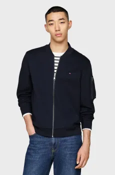 Мужская темно-синяя спортивная кофта ESSENTIAL INTECHNO BASEBALL JKT Синий M Tommy Hilfiger MW0MW37357