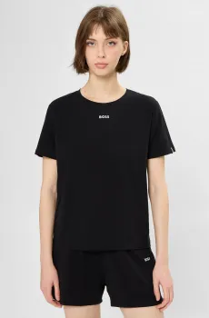Женская черная футболка Черный L BOSS 50510322;001