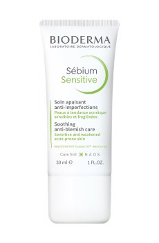 Успокаивающее средство для лица Bioderma Sebium Sensitive Soothing Anti-Blemish Care для проблемной кожи, 30 мл