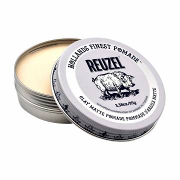 Мужская моделирующая глина для волос Reuzel Clay Matte Pomade, 95 г Мужская моделирующая глина для волос Reuzel Clay Matte Pomade, 95 г