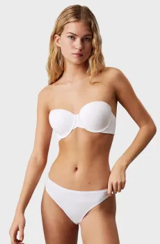 Женский белый бюстгальтер LIGHTLY LINED STRAPLESS Белый 36C Calvin Klein LV00QF7537