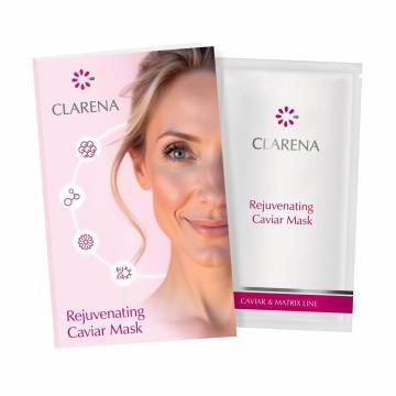 Кремообразная маска Clarena Caviar & Matrix Line Rejuvenang Caviar Mask для зрелой кожи лица, с икрой, 5 мл Кремообразная маска Clarena Caviar & Matrix Line Rejuvenang Caviar Mask для зрелой кожи лица, с икрой, 5 мл