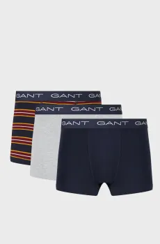Мужские боксеры (3 шт) RUGGER STRIPE TRUNK Синий M Gant 902443033