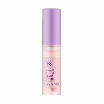Масло-блеск для губ Dr.Ceuracle Vegan Active Berry Lip Oil с ресвератолом и экстрактом клюквы, 4.5 мл Масло-блеск для губ Dr.Ceuracle Vegan Active Berry Lip Oil с ресвератолом и экстрактом клюквы, 4.5 мл