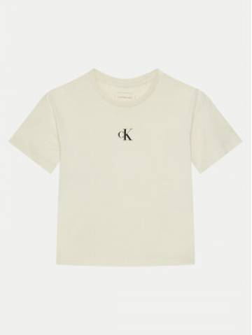 Calvin Klein Jeans Футболка IG0IG02136 Бежевий Boxy Fit Calvin Klein Jeans Футболка IG0IG02136 Бежевий Boxy Fit