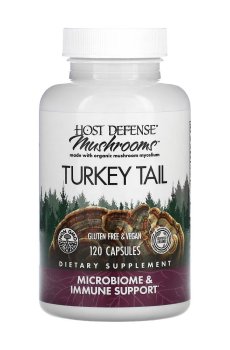 Трутовик разноцветный Fungi Perfecti Turkey Tail Microbiome & Immune Support, 120 капсул
