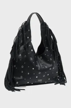 Женская черная кожаная сумка Черный ONESIZE Bimba Y Lola 252BBAJ3X.10000