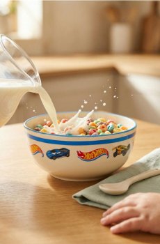 Керамічна миска Hot Wheels - різнобарвний