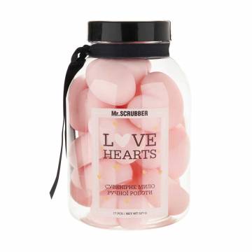Парфюмированное мыло ручной работы Mr.Scrubber Love Hearts Pink, 527 г Парфюмированное мыло ручной работы Mr.Scrubber Love Hearts Pink, 527 г