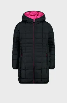 Детская черная куртка COAT FIX HOOD TAFFETA Черный 152 CMP 34Z3465-U423