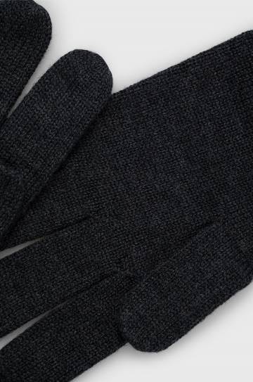 Шерстяные перчатки Polo Ralph Lauren мужские цвет серый Шерстяные перчатки Polo Ralph Lauren мужские цвет серый