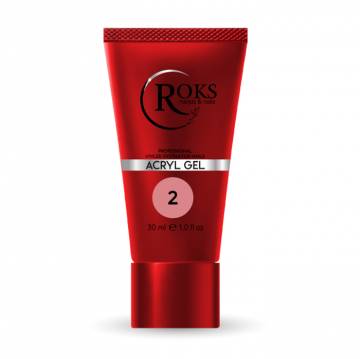 Акрил-гель для ногтей Roks Acryl Gel №2, 30 мл Акрил-гель для ногтей Roks Acryl Gel №2, 30 мл