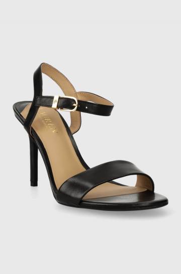 Кожаные сандалии Lauren Ralph Lauren Gwen цвет чёрный 802940588001 Кожаные сандалии Lauren Ralph Lauren Gwen цвет чёрный 802940588001