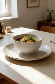 Миска з нерівним краєм - білий