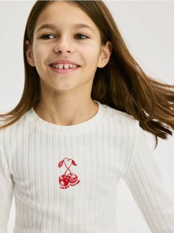 Reserved - GIRLS` BLOUSE - кремовий - 523DB-01X Reserved - GIRLS` BLOUSE - кремовий - 523DB-01X