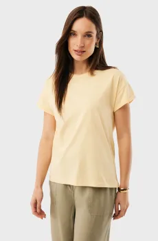 Женская желтая футболка FAY Желтый M Mexx MF007803761W
