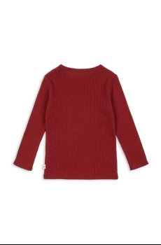 Хлопковый детский лонгслив Konges Sløjd MINNIE BLOUSE GOTS