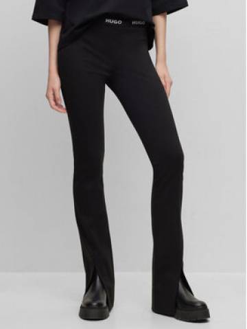 Hugo Штани з тканини Haskanna 50493781 Чорний Slim Fit Hugo Штани з тканини Haskanna 50493781 Чорний Slim Fit