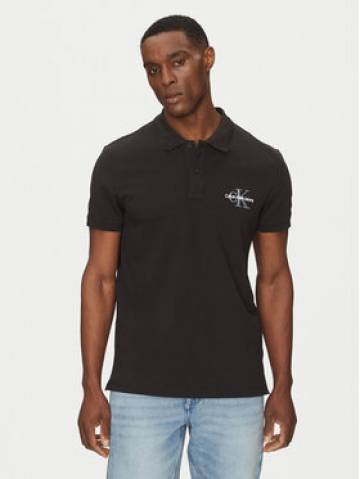 Calvin Klein Jeans Поло Monologo J30J325664 Чорний Regular Fit Calvin Klein Jeans Поло Monologo J30J325664 Чорний Regular Fit