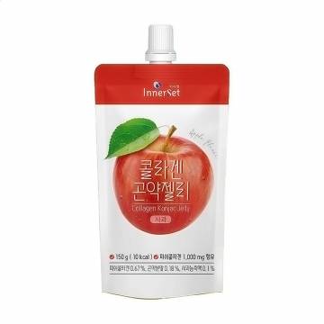 Съедобное коллагеновое желе InnerSet Collagen Konjac Jelly Apple с яблоком, 150 мл Съедобное коллагеновое желе InnerSet Collagen Konjac Jelly Apple с яблоком, 150 мл