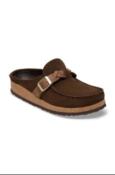 Замшевые шлепанцы Birkenstock Buckley