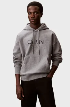 Мужское серое худи PREMIUM FLEECE Серый XXL Calvin Klein LV04RE207G