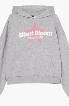 Cropp - Худі з принтом - темно-сірий