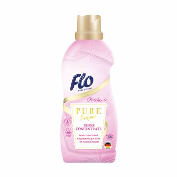 Концентрированный кондиционер для белья Flo Pure Perfume Patchouli, 40 стирок, 1 л Концентрированный кондиционер для белья Flo Pure Perfume Patchouli, 40 стирок, 1 л