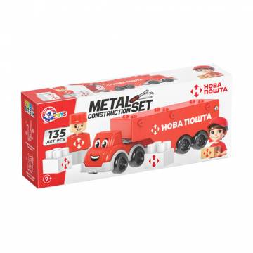 Конструктор металлический TechnoK Новая почта, 135 деталей, от 7 лет, 17*13*4 см (1416)