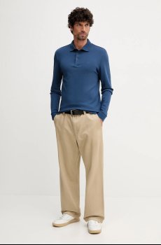 Хлопковый лонгслив BOSS Pado 30