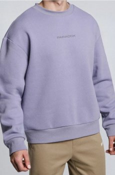 Світшот із круглим вирізом і принтом - Фіолетовий