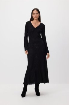 Reserved - Сукня-максі з візерунком - чорний - 141IV-99X